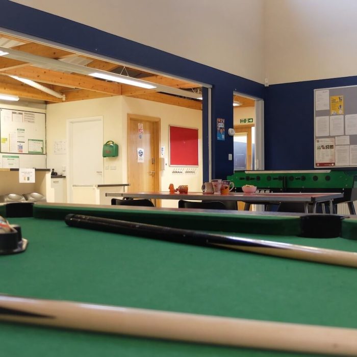 Pool table - Mercread Youth Centre.